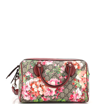 Gucci Convertible Boston Bag Blooms Print GG Coated Canvas Small