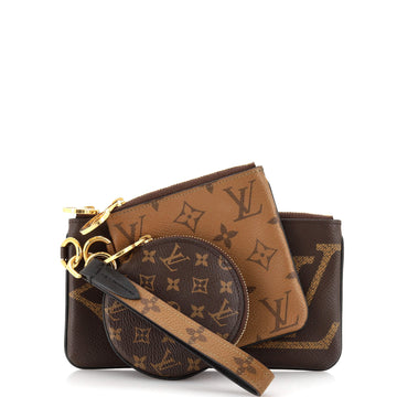 Louis Vuitton Trio Pouch Set Reverse Monogram Giant