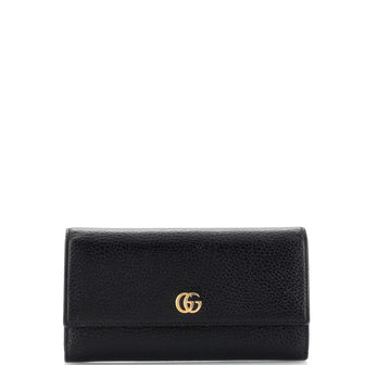 Gucci GG Marmont Continental Flap Wallet Leather