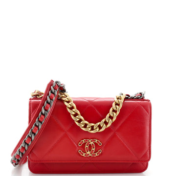 Chanel 19 Wallet on Chain Quilted Goatskin