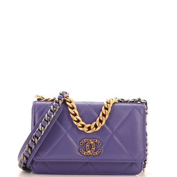 Chanel 19 Wallet on Chain Quilted Goatskin