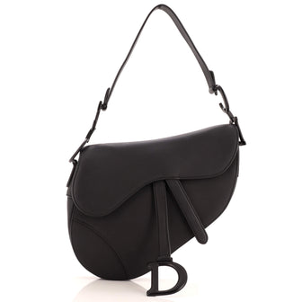 Christian Dior Ultra Matte Saddle Handbag Leather Medium