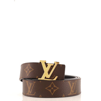 Louis Vuitton LV Initiales Reversible Belt Monogram Canvas and Leather Medium