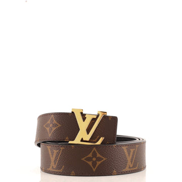 Louis Vuitton LV Initiales Reversible Belt Monogram Canvas and Leather Medium