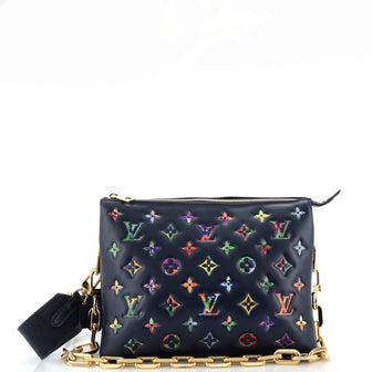 Louis Vuitton Coussin Bag Monogram Flower Embossed Lambskin PM