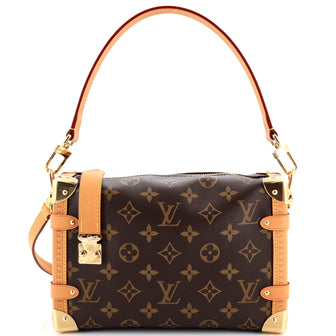 Louis Vuitton Side Trunk Handbag Monogram Canvas MM