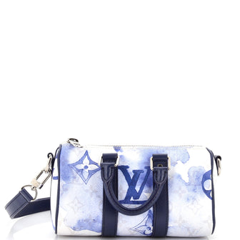 Louis Vuitton Keepall Bandouliere Bag Limited Edition Monogram Watercolor Canvas XS