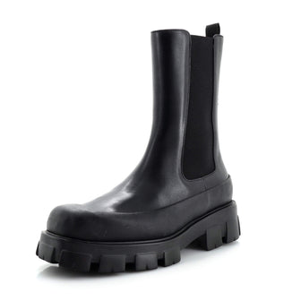 Prada Men's Monolith Chelsea Boots Leather