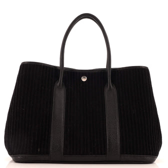 Hermes Garden Party Tote Wool and Leather 36
