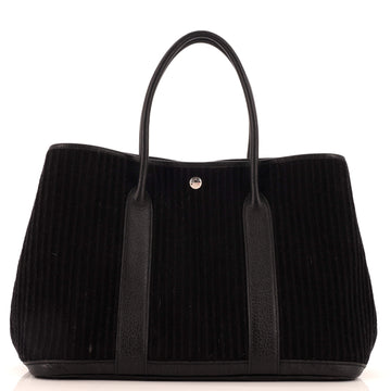 Hermes Garden Party Tote Wool and Leather 36
