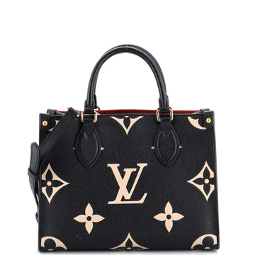 Louis Vuitton OnTheGo Tote Bicolor Monogram Empreinte Giant PM