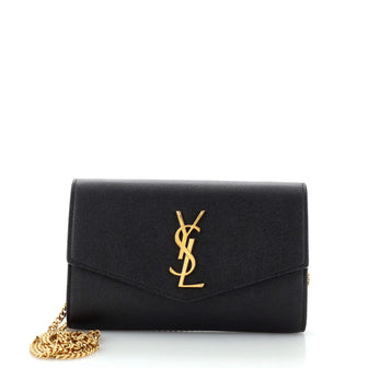 Saint Laurent Uptown Chain Wallet Leather