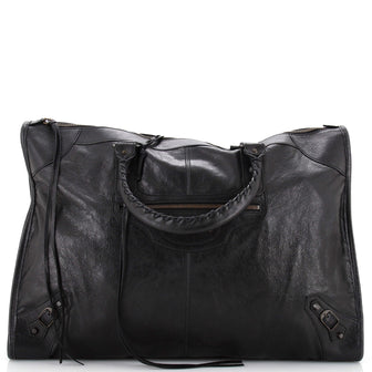 Balenciaga Weekender Classic Studs Bag Leather