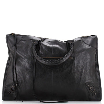 Balenciaga Weekender Classic Studs Bag Leather