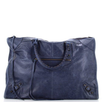 Balenciaga Weekender Classic Studs Bag Leather