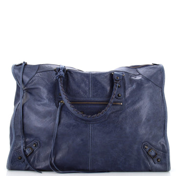 Balenciaga Weekender Classic Studs Bag Leather