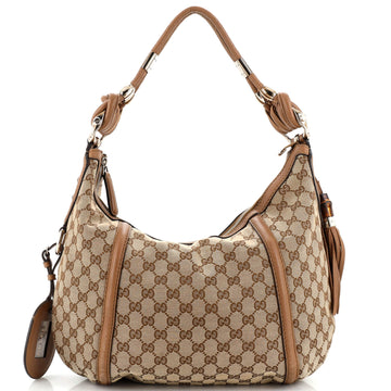 Gucci Techno Horsebit Hobo GG Canvas Medium