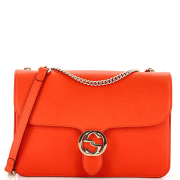Gucci Interlocking Shoulder Bag (Outlet) Leather Medium