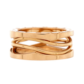 Bvlgari B.Zero1 Design Legend Zaha Hadid Three Band Ring 18K Rose Gold