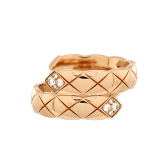 Chanel Coco Crush Toi et Moi Ring 18K Beige Gold with Diamonds Large