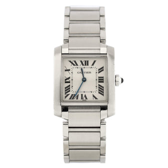 Cartier Tank Francaise Quartz Watch Stainless Steel 25
