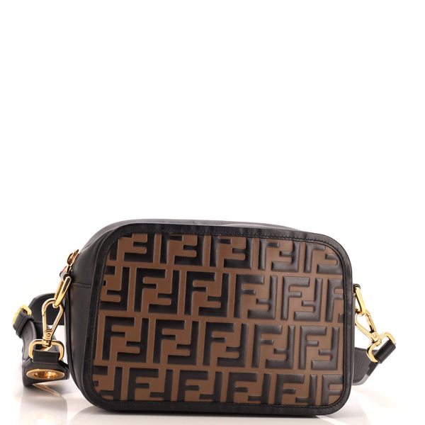 Fendi Camera Bag Zucca Embossed Leather Medium 267835