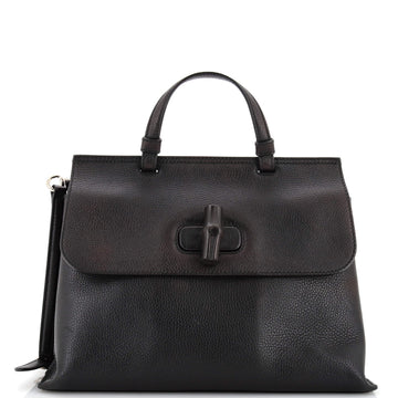 Gucci Bamboo Daily Top Handle Bag Leather Medium