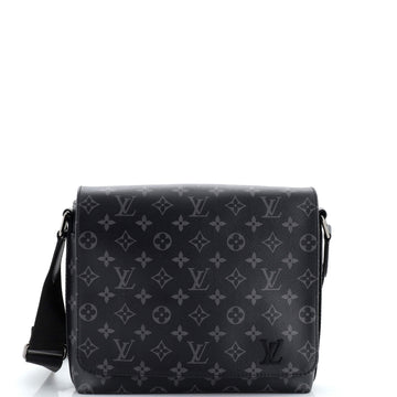 Louis Vuitton District Messenger Bag Monogram Eclipse Canvas PM