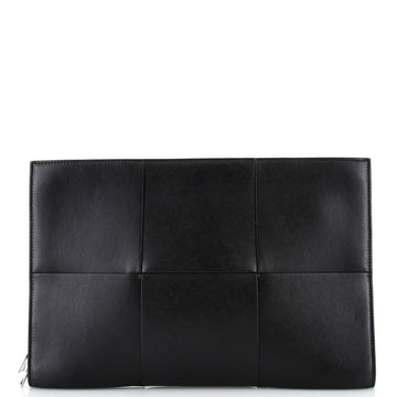 Bottega Veneta Zip Around Document Case Maxi Intrecciato Leather Large