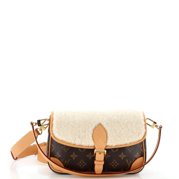 Louis Vuitton Diane NM Handbag Monogram Canvas with Shearling