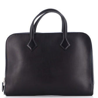Hermes Victoria Light Briefcase Evergrain