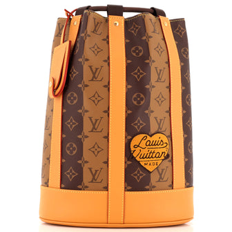 Louis Vuitton Nigo Randonnee Backpack Limited Edition Stripes Monogram Canvas