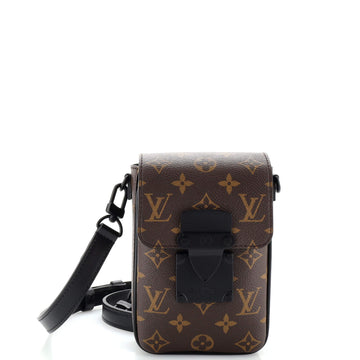 Louis Vuitton S Lock Vertical Wearable Wallet Macassar Monogram Canvas