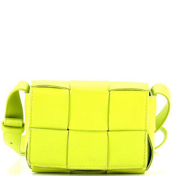 Bottega Veneta Cassette Crossbody Bag Maxi Intrecciato Leather Candy