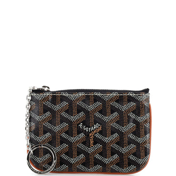 Goyard Senat Zip Key Pouch Coated Canvas Nano