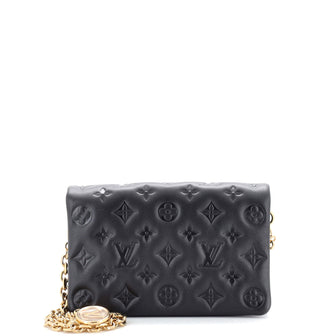 Louis Vuitton Coussin Pochette Monogram Embossed Lambskin