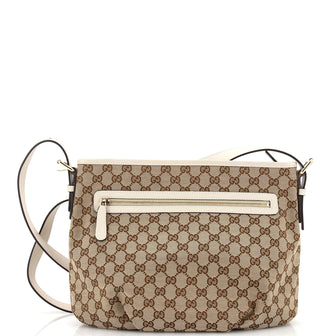 Gucci Front Zip Messenger GG Canvas Medium