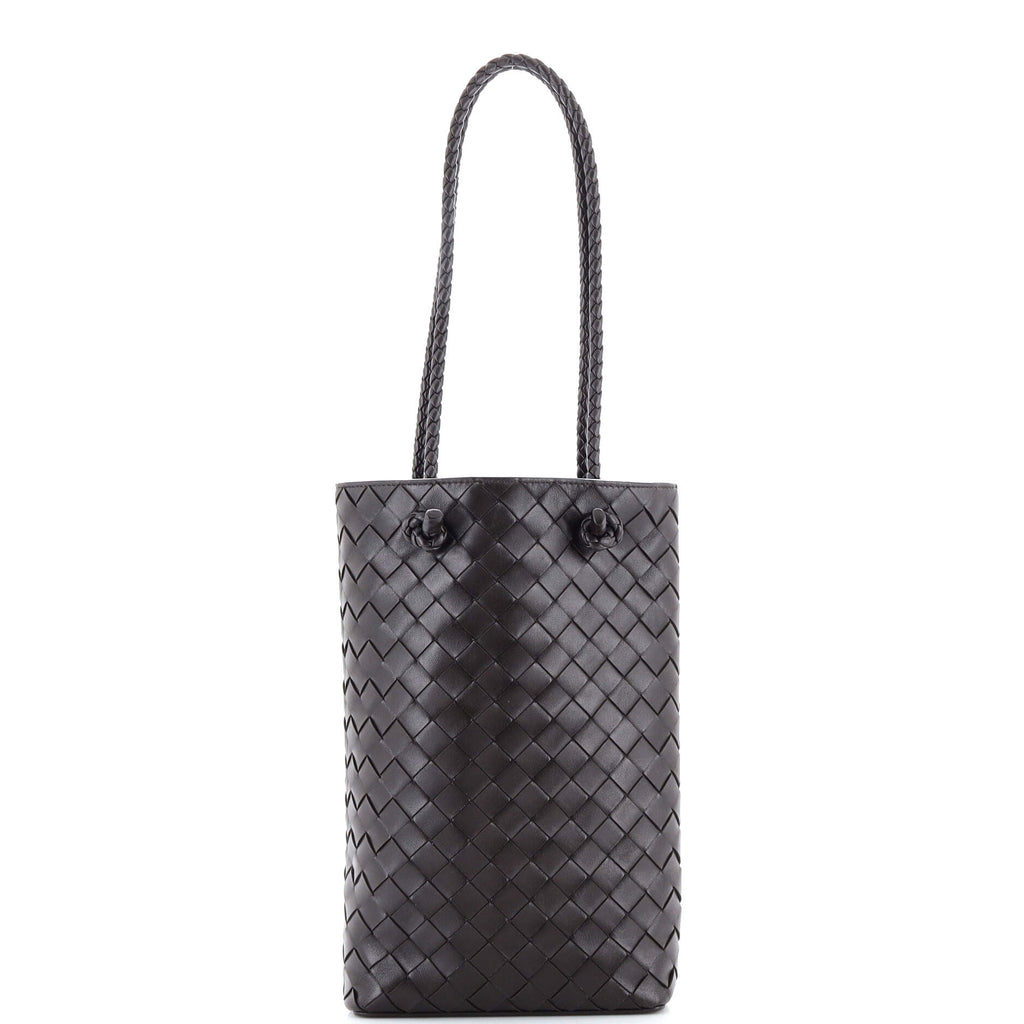 小物 BOTTEGA VENETA Bottega Veneta Vertical Tote Intrecciato Leather Mini Brown 26783828