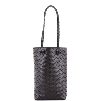 Bottega Veneta Vertical Tote Intrecciato Leather Mini