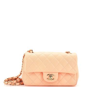 Chanel Classic Single Flap Bag Quilted Lambskin Mini