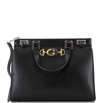 Gucci Zumi Top Handle Bag Leather Medium