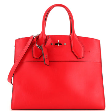 Louis Vuitton City Steamer Handbag Leather MM