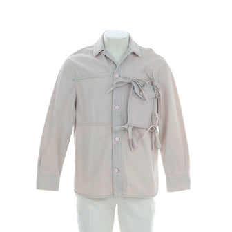 Louis Vuitton Men's Removable Pocket Shirt Jacket Bleached Denim