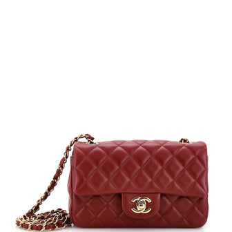 Chanel Classic Single Flap Bag Quilted Lambskin Mini
