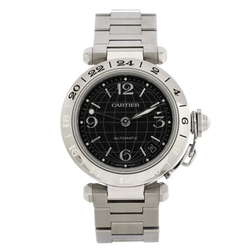 Cartier Pasha C GMT Automatic Watch Stainless Steel 35
