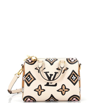 Louis Vuitton Speedy Bandouliere Bag Wild at Heart Monogram Giant 25