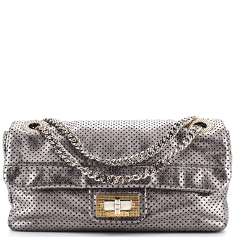 Chanel Drill Flap Bag Perforated Leather Small