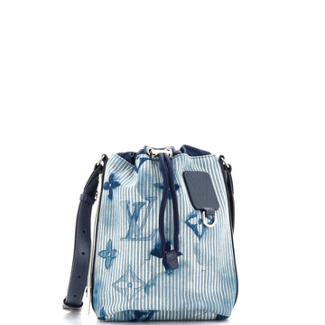 Louis Vuitton Sac Marin Bag Limited Edition Monogram Watercolor Stripes Denim BB