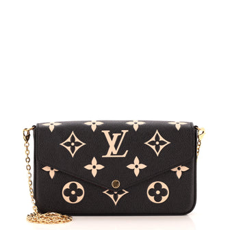 Louis Vuitton Felicie Pochette Bicolor Monogram Empreinte Giant