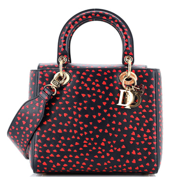 Christian Dior Lady Dior Bag I Love Paris Printed Leather Medium